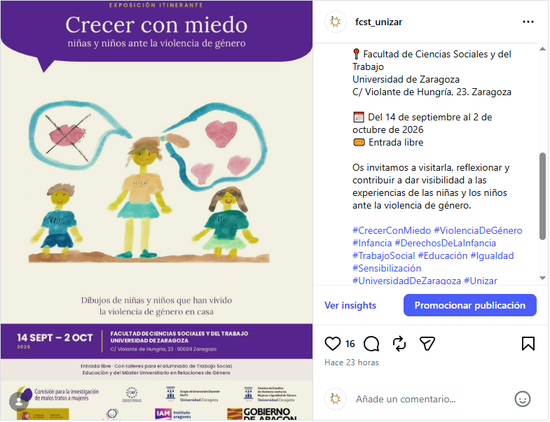 Crecer con miedo: niñas y niños ante la violencia de género